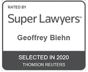 Rated by | Super Lawyers | Geoffery Biehn | Selected In 2020 Thomson Reuters