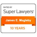 Rated by | Super Lawyers | James E. Magleby | 10 Years