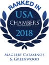 Ranked In | USA Chambers And Partners | 2018 | Magleby Cataxinos & Greenwood